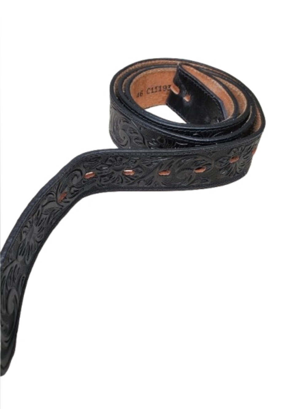 Justin Size 46 Tooled Leather Belt